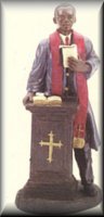 Pastor on Pulpit
