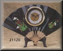 Fan-shaped clock