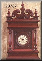 Hand-carved wall clock
