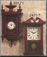 Hand-carved wall clocks